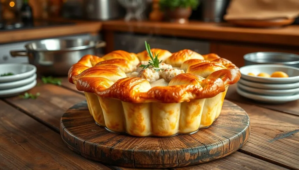 chicken pot pie with crescent rolls chicken pot pie with crescent rolls