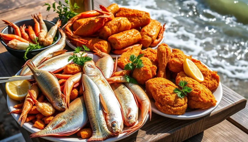 fresh seafood and fried chicken fresh seafood and fried chicken